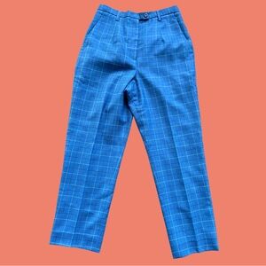 Pendleton Blue Checkered Women’s Wool Pants